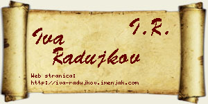 Iva Radujkov vizit kartica